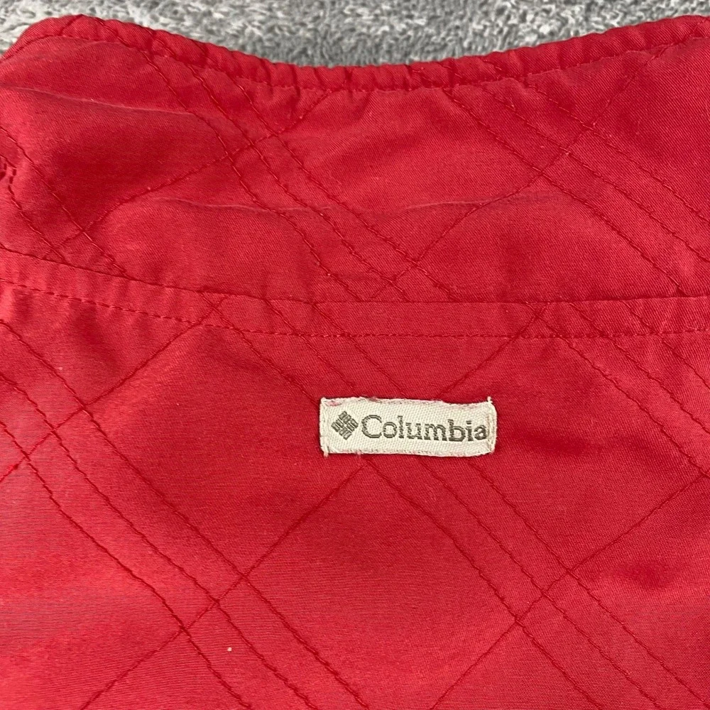 Columbia Full Zip‎ Up Vest Womens large Red Sleeveless